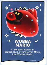 One of the Super Mario Bros. Wonder Trading Cards.