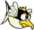 Artwork of a Birdfish, from Super Mario Land 2: 6 Golden Coins.