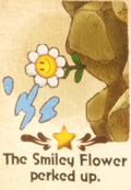"The Smiley Flower perked up." discovery from Nep-Enut Habitat in Yoshi and the Mysterious Book