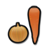 The icon for the Cluck-A-Pop prize "Veggie Tops".