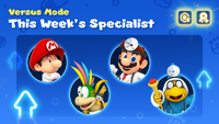 Tenth week's specialists