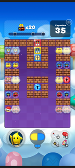 Stage 187 from Dr. Mario World