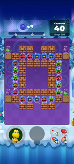 Stage 393 from Dr. Mario World