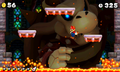 The final Dry Bowser fight in New Super Mario Bros. 2