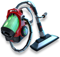 Poltergust G-00 artwork from Luigi's Mansion 3
