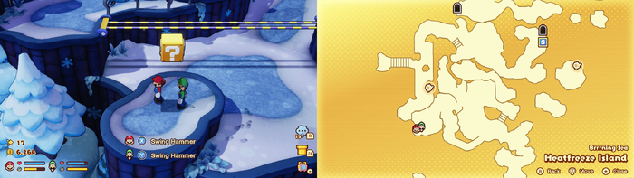 13th block in Heatfreeze Island from Mario & Luigi: Brothership