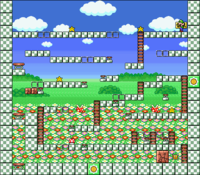 Level 9-10 map in the game Mario & Wario.