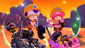 Builder Toadette tricking in the Pink Dozer on GBA Sunset Wilds R/T