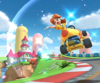 Thumbnail of the Baby Daisy Cup challenge from the Sunset Tour; a Do Jump Boosts bonus challenge set on 3DS Mario Circuit.