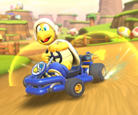 Thumbnail of the Nabbit Cup challenge from the Animal Tour; a Time Trial challenge set on N64 Yoshi Valley R