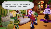 Billdit regains his confidence in the Craft Some Amped Gloves side quest in Mario & Luigi: Brothership