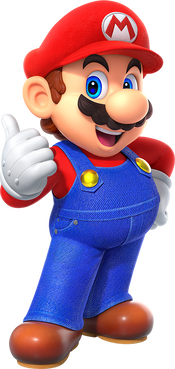 Artwork of Mario from the flyer of "UT ARCHIVE Super Mario Stamp Rally" event