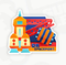 A sticker in Mario Kart World