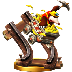 Mole Miner Max trophy from Super Smash Bros. for Wii U