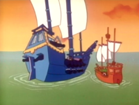 Pirate World seen in the episode, Pirates of Koopa