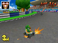 A Mini-Turbo used in Mario Kart DS.