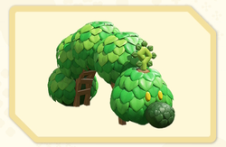 Menu icon of the Why-Why Bloom (Wiggler Topiary) decoration in Super Mario Bros. Wonder – Nintendo Switch 2 Edition + Meetup in Bellabel Park.