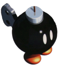 Official artwork of Bob-omb from Super Mario RPG: Legend of the Seven Stars.