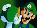 Luigi retrieves a key from a Boo.