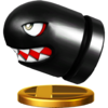 Banzai Bill's trophy render from Super Smash Bros. for Wii U