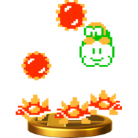 Lakitu & Spinies's trophy render from Super Smash Bros. for Wii U