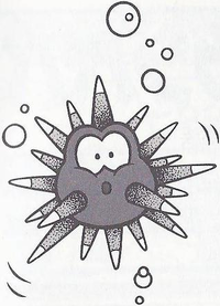 An Urchin from Super Mario World.