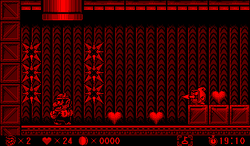 A notable spike placement in Virtual Boy Wario Land's second playthrough.