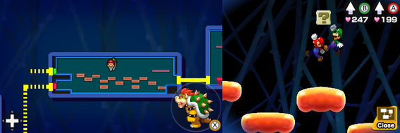 Block 38 in Airway of Mario & Luigi: Bowser's Inside Story + Bowser Jr.'s Journey.
