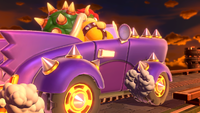 Bowser entering the stage in Bowser's Highway Showdown