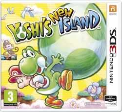 United Kingdom box of Yoshi's New Island.