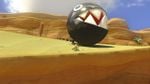 One of the two Chain Chomps that are present on the course
