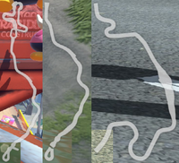 Comparison of Route and Rally paths being either the same or different