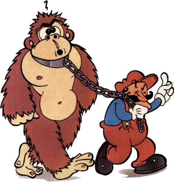 File:DK ColecoVision Donkey Kong and Mario Artwork.png