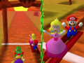 The ending to Desert Dash in Mario Party