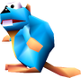 A Gnawty from Donkey Kong 64.