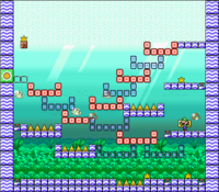 Level 6-10 map in the game Mario & Wario.