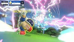 Chargin' Chuck's Special Shot in Mario Golf: Super Rush