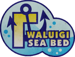 Waluigi Sea Bed logo from Water Park