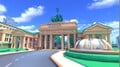 View of the Brandenburg Gate from the other side