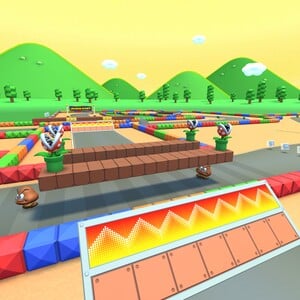 View of RMX Mario Circuit 1 in Mario Kart Tour
