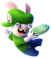 Rabbid Luigi in Mario + Rabbids Sparks of Hope