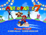 Characters stranded helpless on an island while Mario sails on a boat. It's a pre-release screenshot.