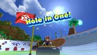 The Hole in One signal on Hole-In-One Curling. (Direct capture from Wii U)
