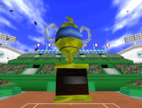 Moonlight Cup trophy as seen in Mario Tennis (Nintendo 64)