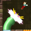 Squared screenshot of a Pipe Cannon from New Super Mario Bros. Wii.