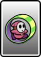 A Pink Roller Guy card from Paper Mario: Color Splash