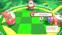 Mario gets the Red Shell Stone