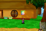 The Save Block in Goomba Village