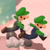 Squared screenshot of Double Luigi from Super Mario 3D World.