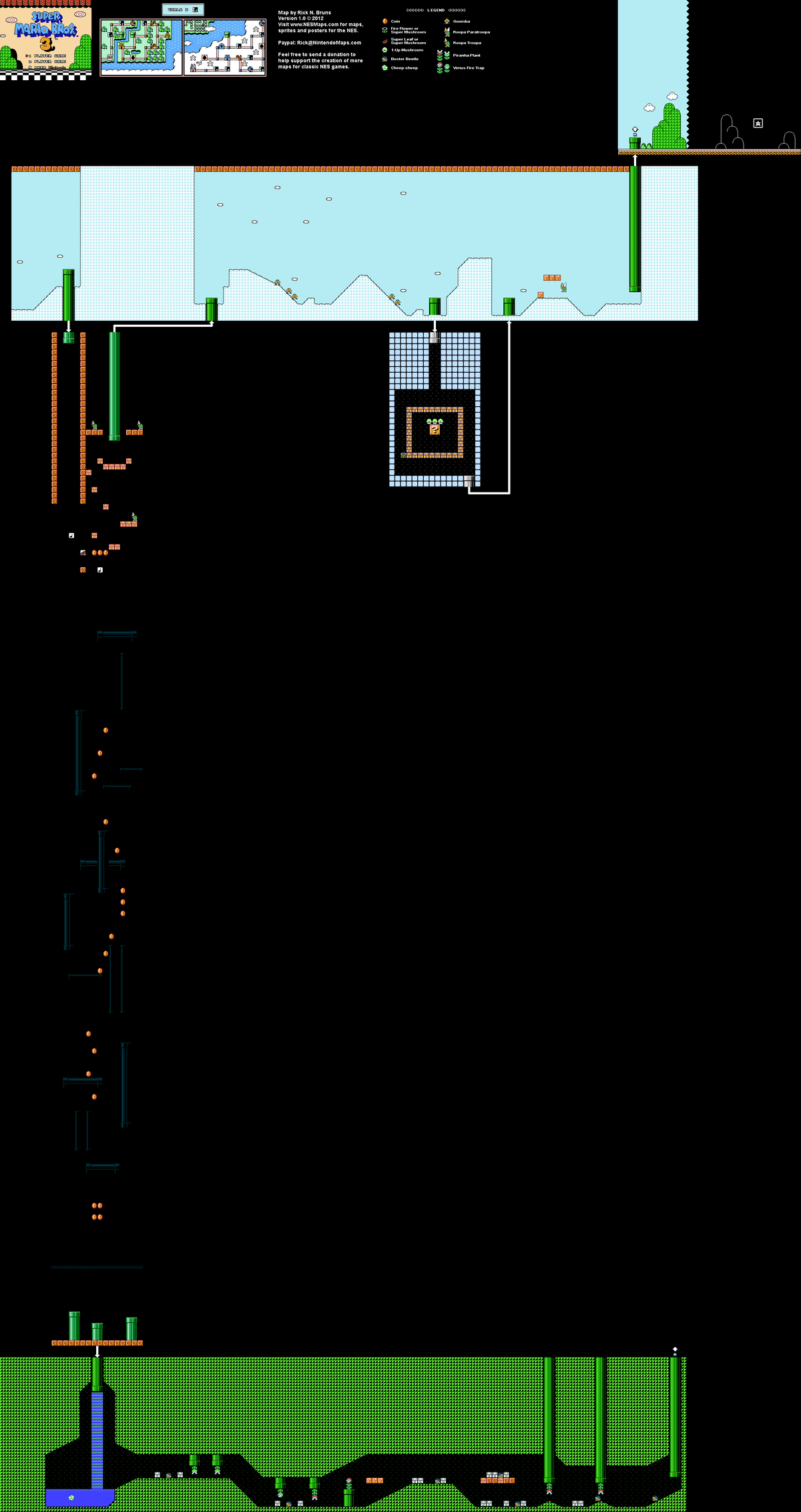 File:SMB3 World 5-2 Map.png - Super Mario Wiki, the Mario encyclopedia